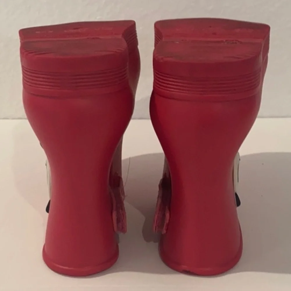 Authentic Grendene kids Panda baby girls pink rubber rain boots sz 7